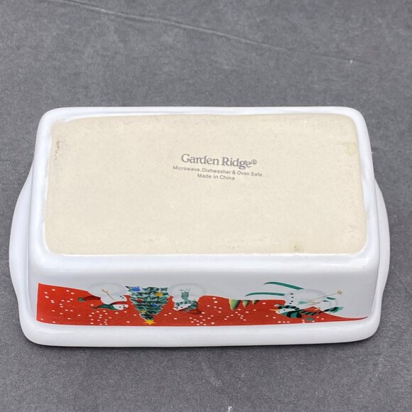 Christmas Loaf Pans Garden Ridge Mini Ceramic Snowman lot‎ of 2 VTG 6x3.5x3 - Picture 11 of 16
